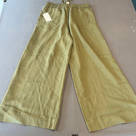 Joie Women's Wide Leg Pants - Olive - Size L - NWT - Picture 2 of 11
